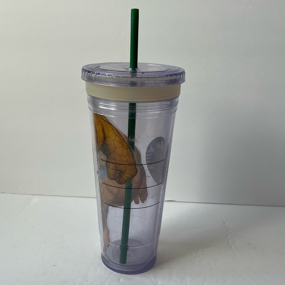 Starbucks Tumbler Marvel Benjamin Jacob "Ben" Grimm The Thing Venti Size - Picture 3 of 6